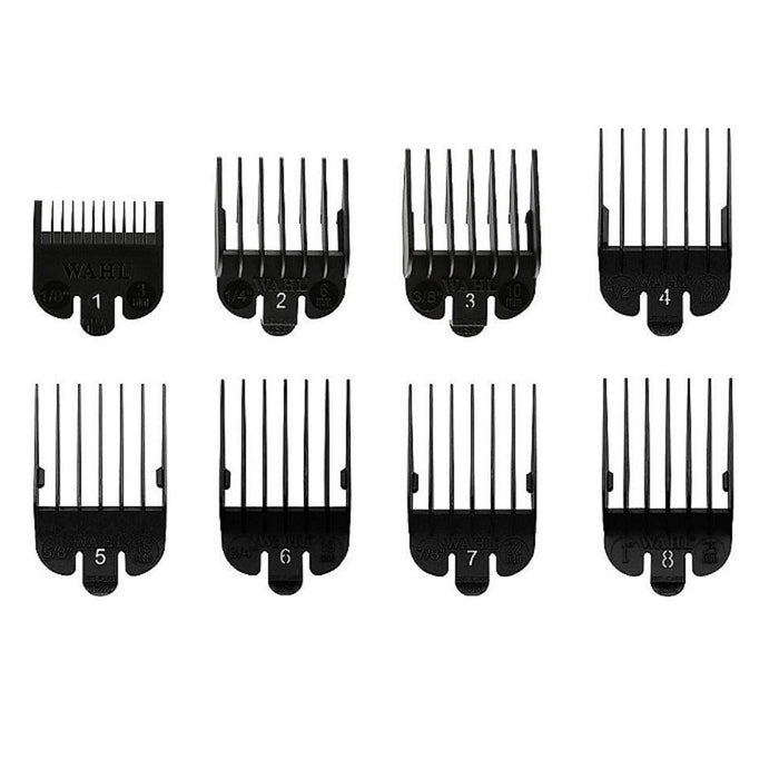 Wahl Blistered 1-8 Cutting Guides - Black #3170-500