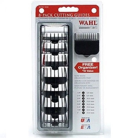 Wahl Blistered 1-8 Cutting Guides - Black #3170-500