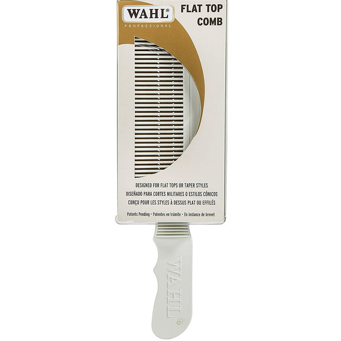 Wahl Barber Flat Top Comb - White #3329-100