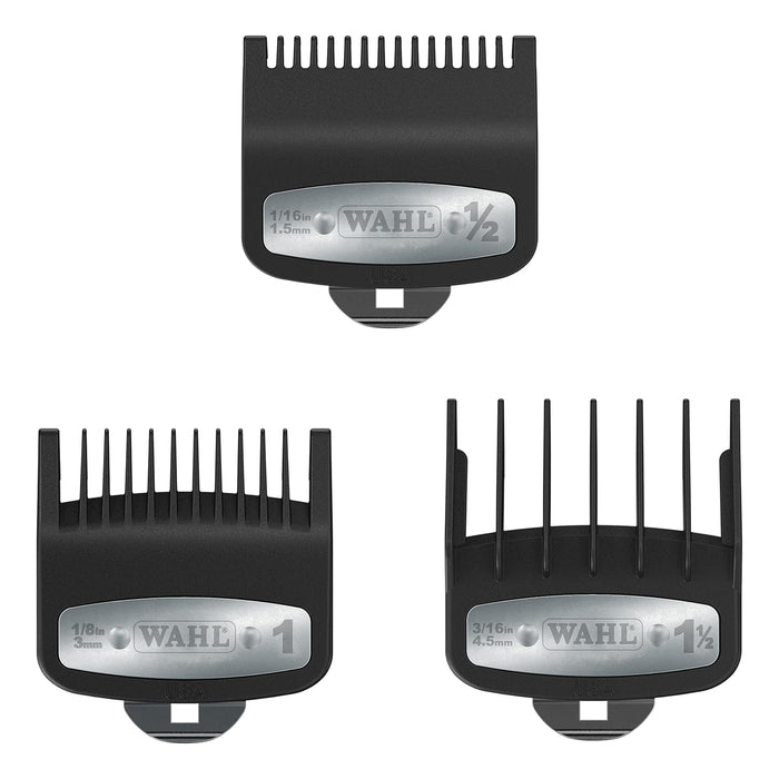 Wahl Premium Cutting Guides 3 Pcs Set [#1/2, #1, #1-1/2] #3354-5001