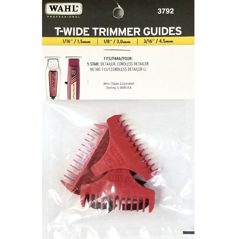 Wahl Extra-Wide T-Trimming Guides Set of 3 #3792