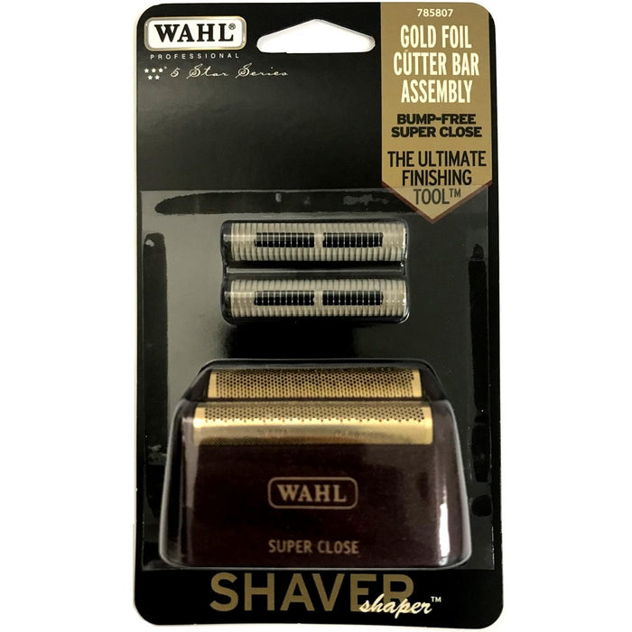 Wahl 5 Star Shaver/Shaper Replacement Foil & Cutter Bar - Gold Foil - Super Close #7031-100