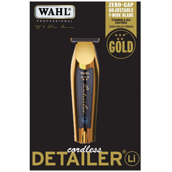 Wahl 5 Star Cordless Detailer Li Gold Trimmer #8171-700