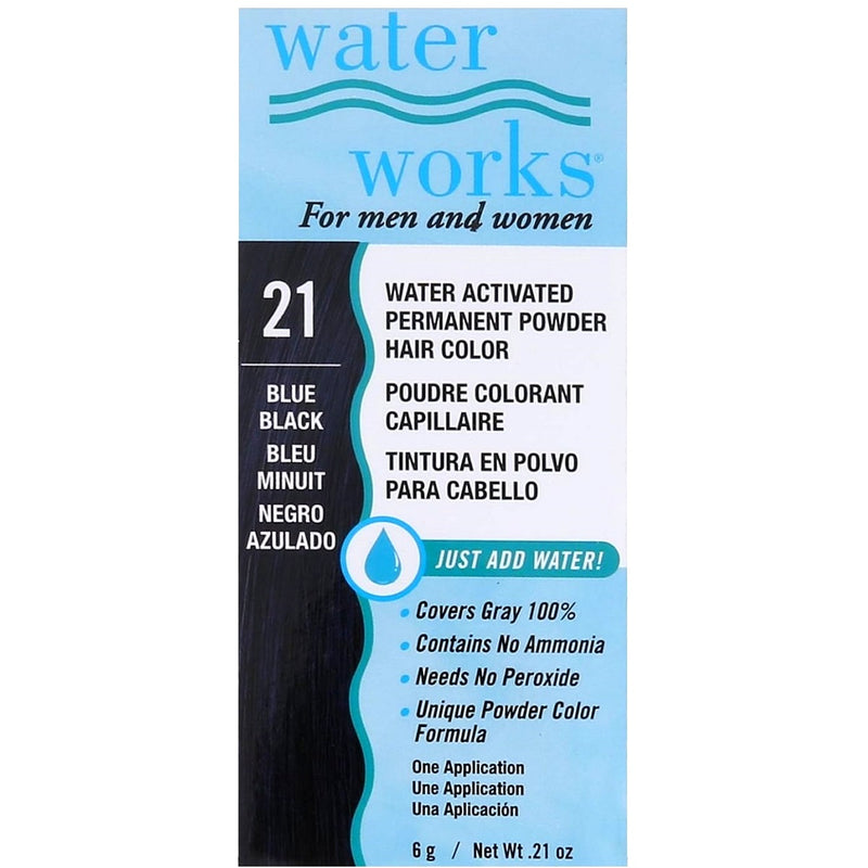 Water Works Water Activated Permanent Powder Hair Color 0.21 oz [Various Color Options]