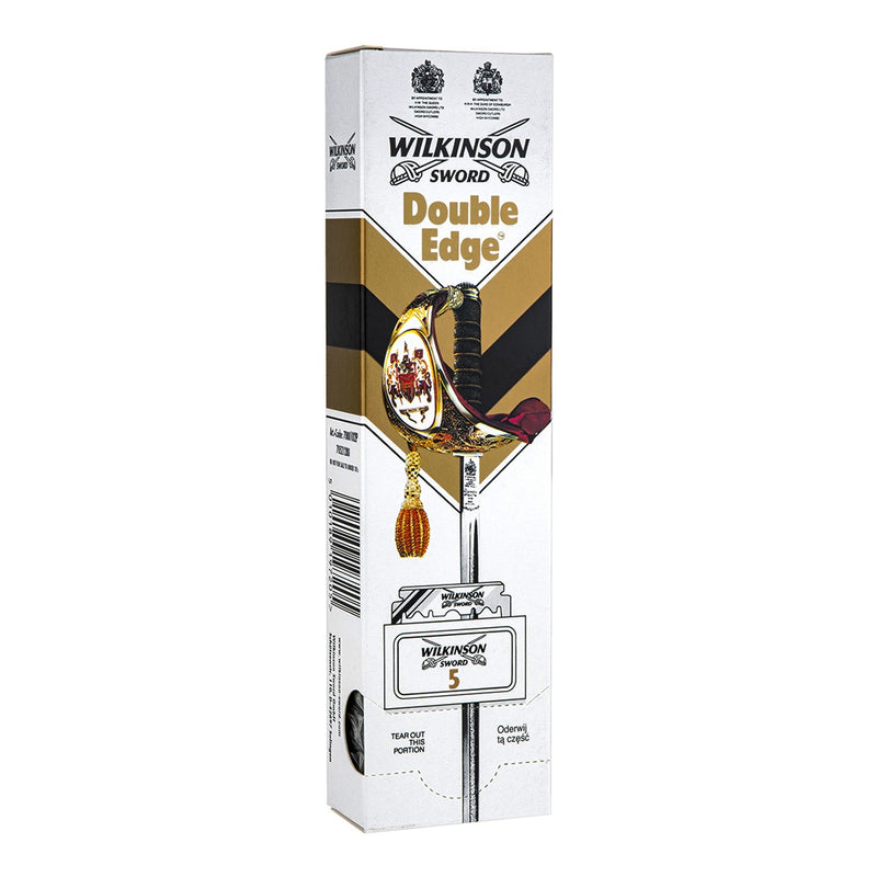 Wilkinson Sword Classic Double Edge Razor 600 Blades (Pillar Pack) - 100 Blades x 6 Pack (Bulk)