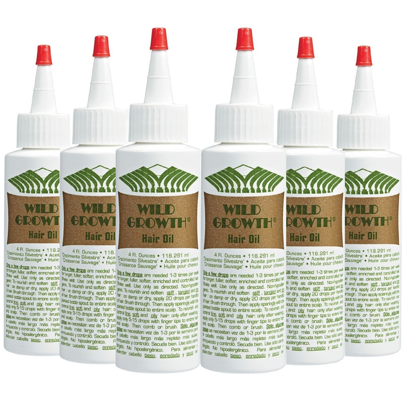 Wild Growth Oil Moisturizer 4 oz - 6 Pack (Bulk)
