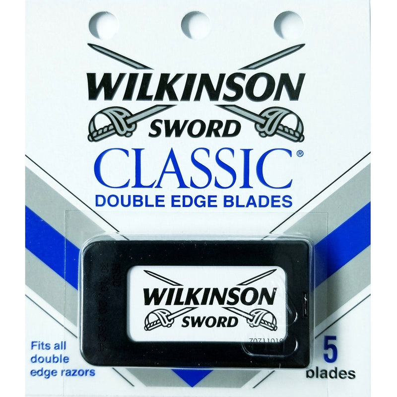 Wilkinson Sword Classic Double Edge Razor 100 Blades - 5 Blades x 20 Pack (Bulk)