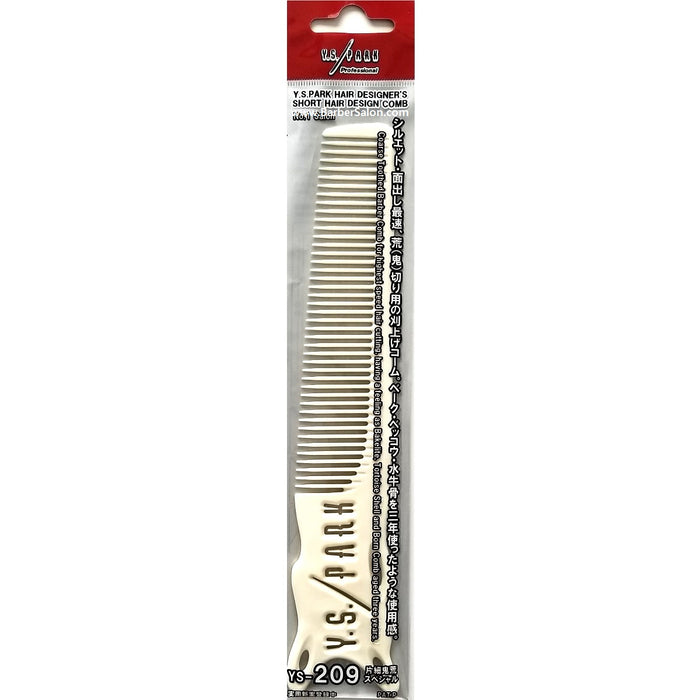 YS Park 8.1" Barber Comb - White #YS-209