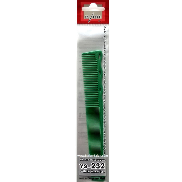 YS Park 6.6" Short Hair Design Comb [Med] - Green #YS-232