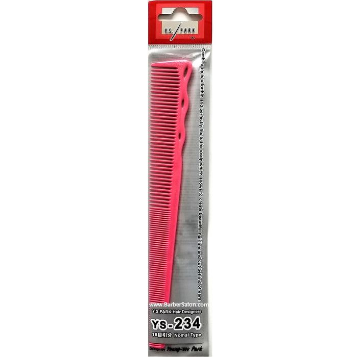 YS Park 7.4" Short Hair Design Comb - Pink #YS-234