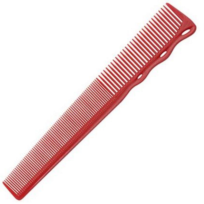 YS Park 6.6" Short Hair Design Comb Flex Shape Memory Carbon - Red #YS-252