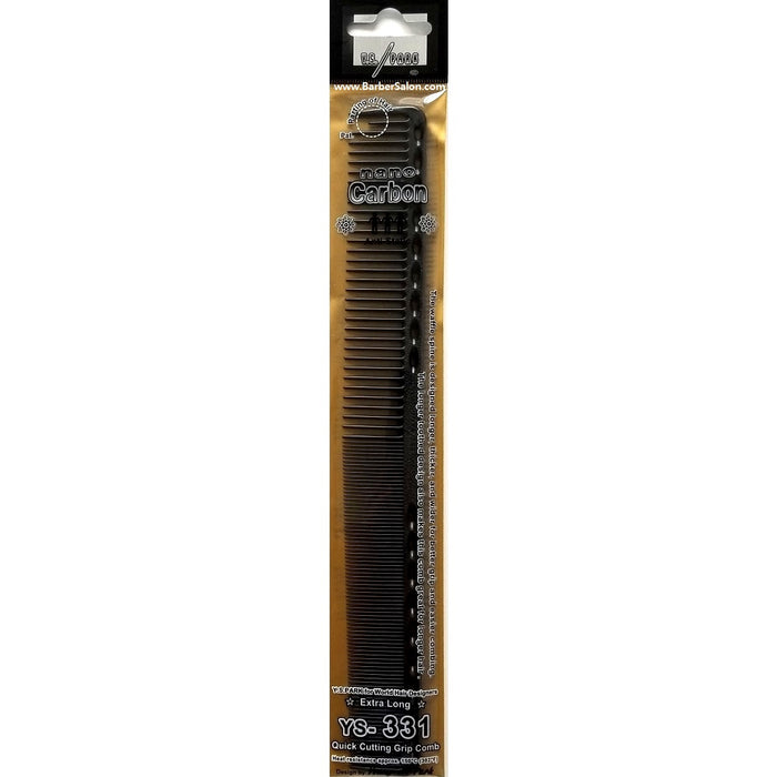 YS Park 9.1" Fine Cutting Comb (Extra Super Long) - Carbon Black #YS-331