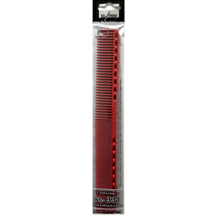 YS Park 9.1" Fine Cutting Comb (Extra Super Long) - Red #YS-331