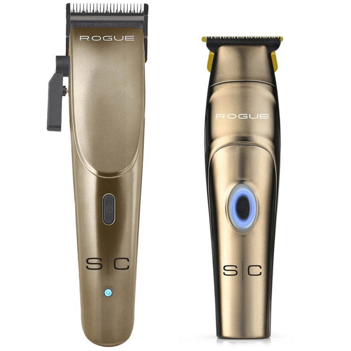 Stylecraft Rogue Professional 9V Magnetic Motor Cordless Clipper and Trimmer Combo Set #SC201N