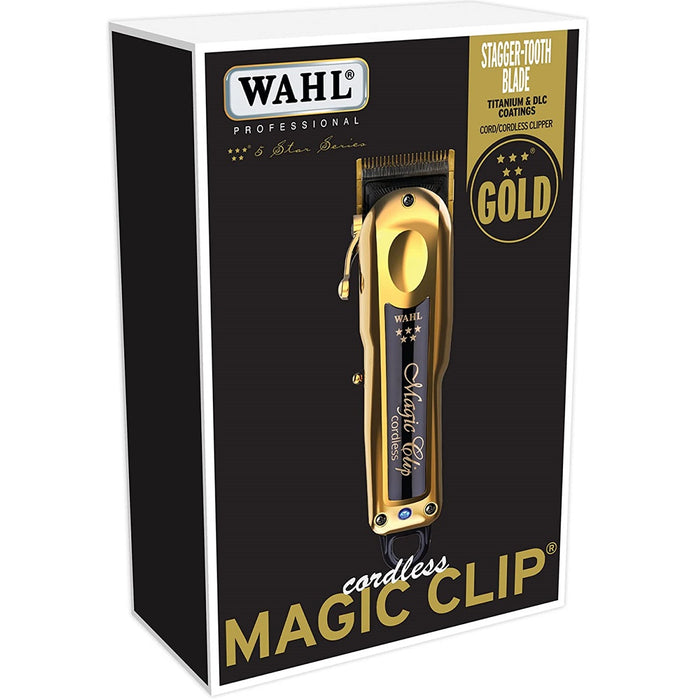 Wahl 5 Star Gold Cordless Magic Clip Clipper #8148-700